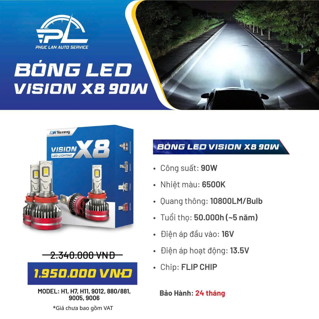 Bóng LED Nexway Vision X8 90W